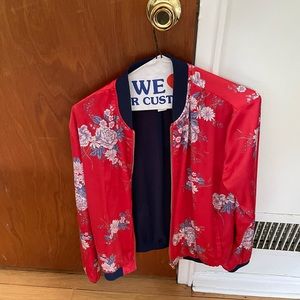 Red flower jacket